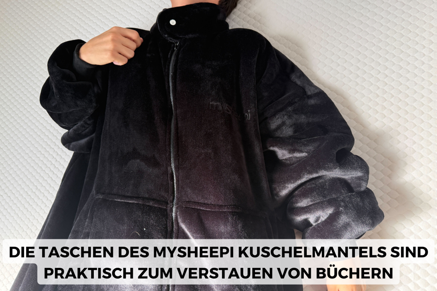 mysheepi kuschelmantel taschen
